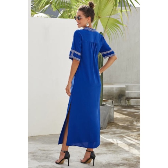 Bohemian Slit Maxi Dress - Picture 3 of 6